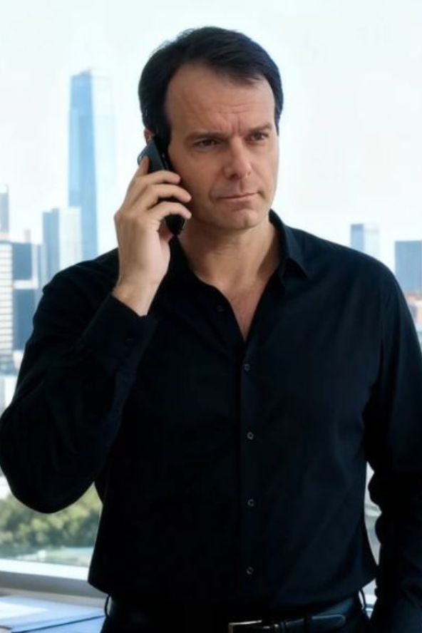 Retrato profissional de Carlos N. Bento também conhecido como Carlos Jobs em ambiente corporativo moderno.