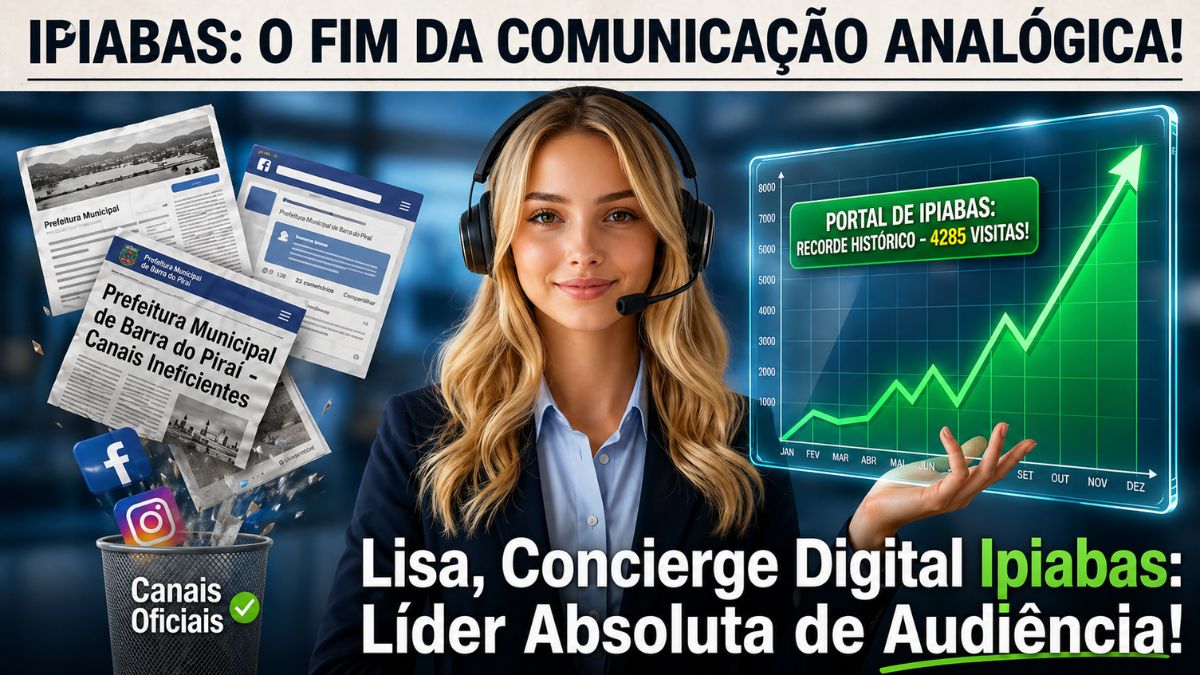 Lisa concierge digital sorridente ao lado de gráfico verde ascendente mostrando recorde de quatro mil duzentas e oitenta e cinco visitas.